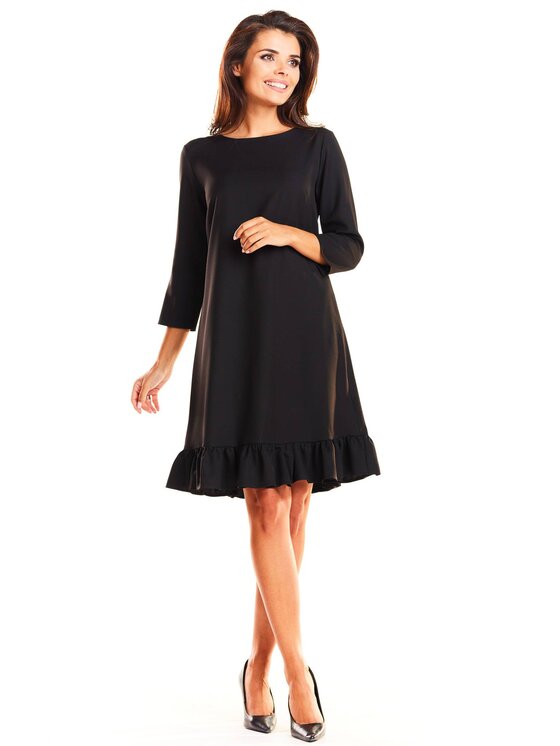 Infinite You Infinite You Sukienka codzienna M185 Czarny Basic Fit