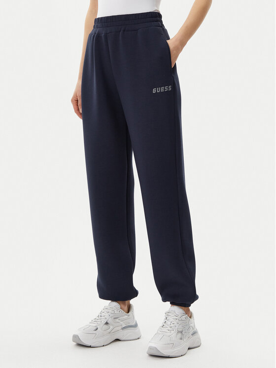 Guess Teplákové nohavice V4BB13 K7UW2 Tmavomodrá Regular Fit