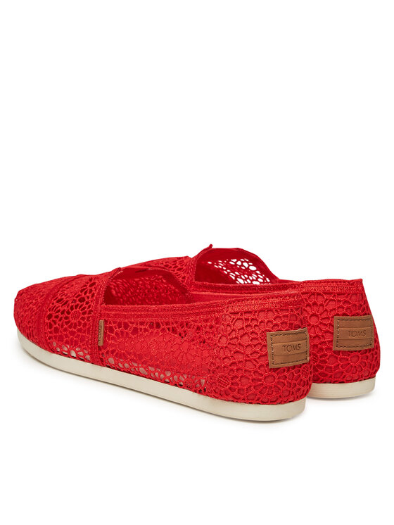 Toms Toms Туфлі Alpargata Classic 10021935 Червоний