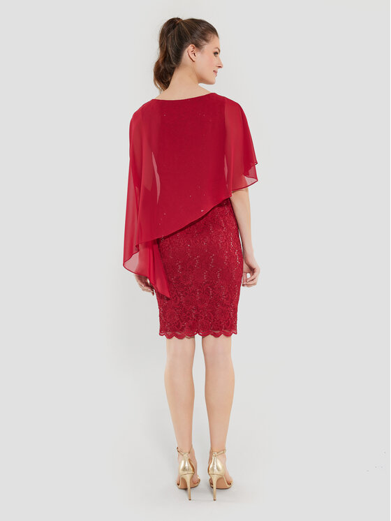 Swing Swing Rochie cocktail 77760410 Roșu Regular Fit