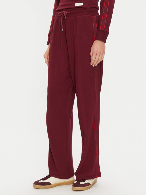 Tommy Hilfiger Tommy Hilfiger Donji dio trenerke UW0UW04771 Tamnocrvena Relaxed Fit