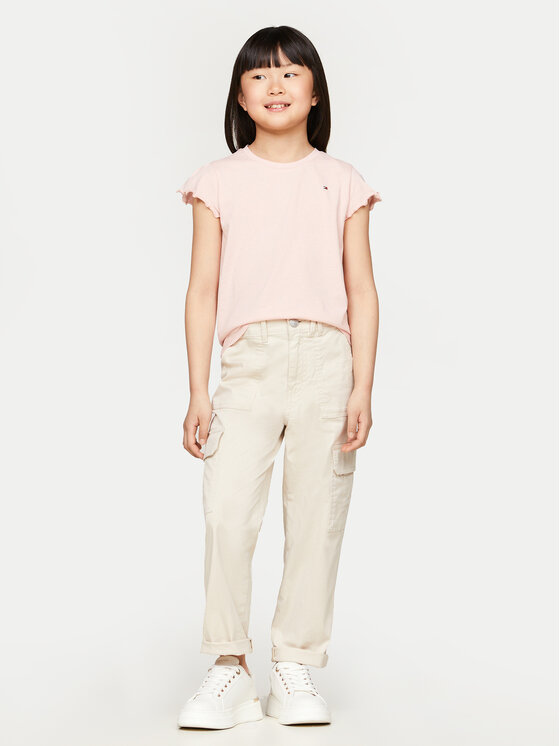Tommy Hilfiger Tommy Hilfiger Тишърт Essential KG0KG07052 Розов Regular Fit