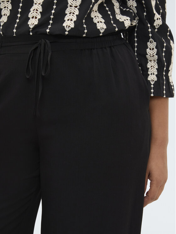 Fiorella Rubino Fiorella Rubino Spodnie materiałowe P040L002396N0Z3 Czarny Over Fit