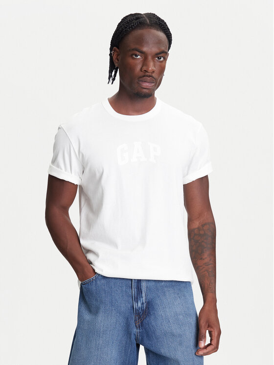 Gap Gap T-Shirt 782369-01 Biały Regular Fit