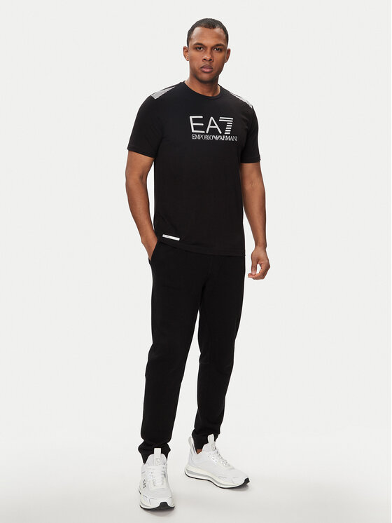 EA7 Emporio Armani EA7 Emporio Armani T-krekls 3DPT29 PJULZ 1200 Melns Regular Fit