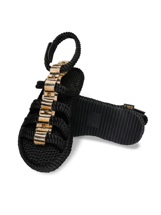 Bohonomad Bohonomad Sandalen Serengeti SRG.ZEB-20.WRS Schwarz