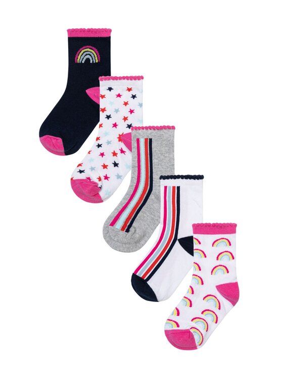 Zestaw 5 par wysokich skarpet dziecięcych, rozmiar 37/38, Granatowy, KG SOCK 58