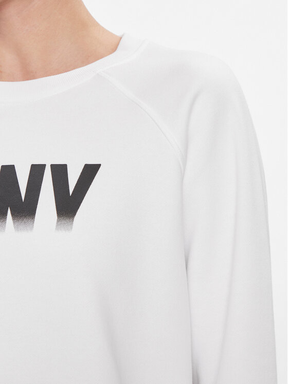 DKNY Sport DKNY Sport Суитшърт DP3T9623 Бял Relaxed Fit