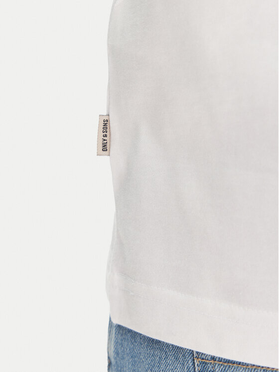 Only & Sons Only & Sons T-Shirt Cabana 22034380 Biały Relaxed Fit