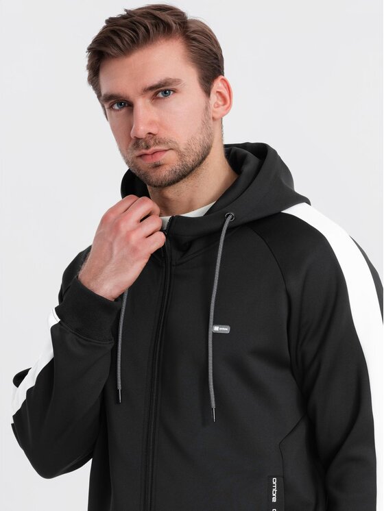 Ombre Ombre Komplet dresowy Z118 Czarny Regular Fit