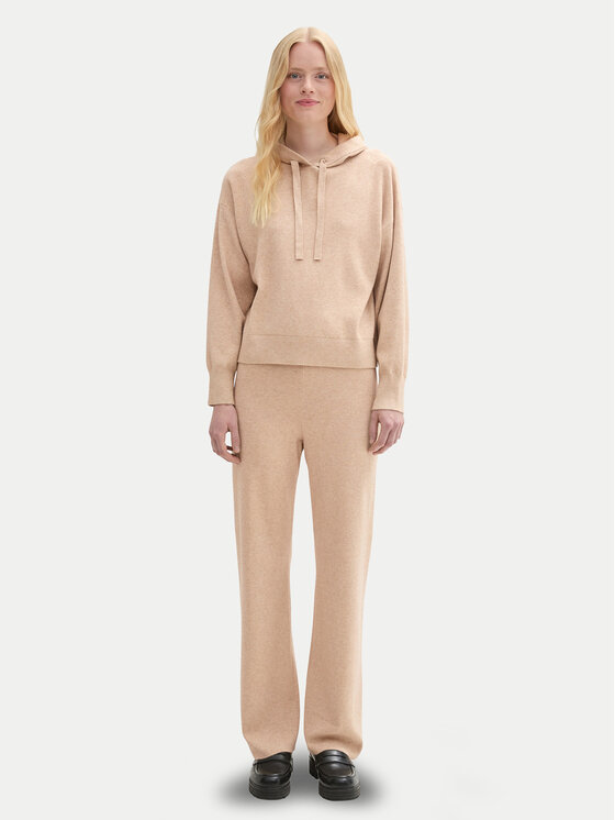 Tom Tailor Denim Tom Tailor Denim Strickhose 1043355 Beige Straight Fit