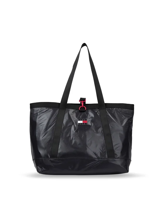 Tommy Jeans Handtasche Tjw Black Ink Tote AW0AW15402 Schwarz