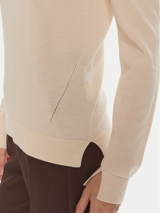 BOSS Boss Sweter Feganasi 50492551 Żółty Regular Fit