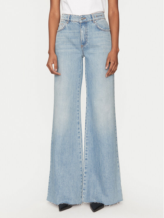 Marella Marella Jeansy Wleg 2513181034 Modrá Wide Leg