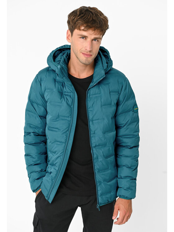 Volcano Męska Kurtka puchowa, rozmiar XXL, Niebieska, J-SINTOR