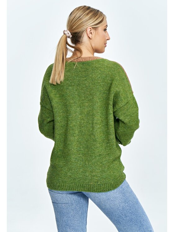 FIGL FIGLFIGL Maglione M905 Verde Oversize