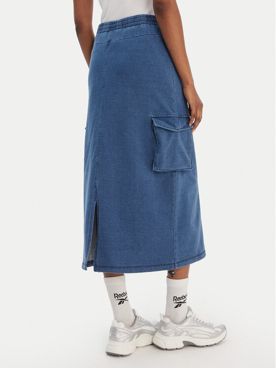 Reebok Reebok Φούστα midi Naida RK25487CCW Μπλε Regular Fit