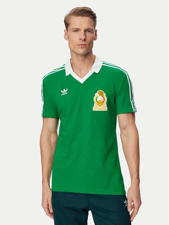 adidas adidas Treniņkrekls Mexico Home Jersey 1986 JN3710 Zaļš Slim Fit