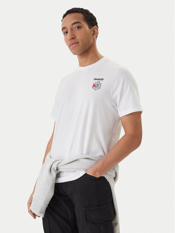 Reebok Reebok T-Shirt Greyson RK25568CCM Biały Regular Fit