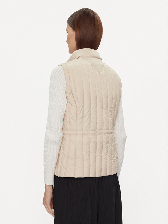 Tommy Hilfiger Smanicato Feminine Lw Down Vest WW0WW40485 Beige Slim Fit Modivo