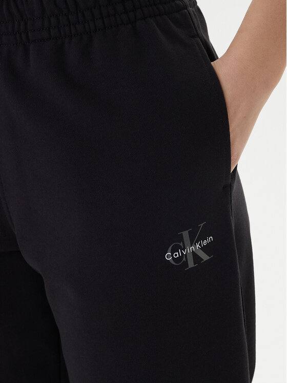 Calvin Klein Jeans Calvin Klein Jeans Pantaloni da tuta Foil Monologo LV047E826G Nero Regular Fit