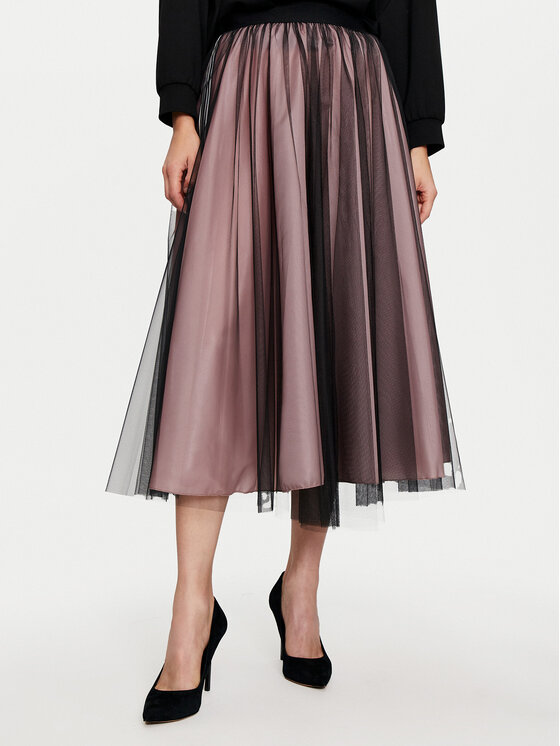 Imperial Imperial fustă din tulle GHV0IQG Negru Regular Fit