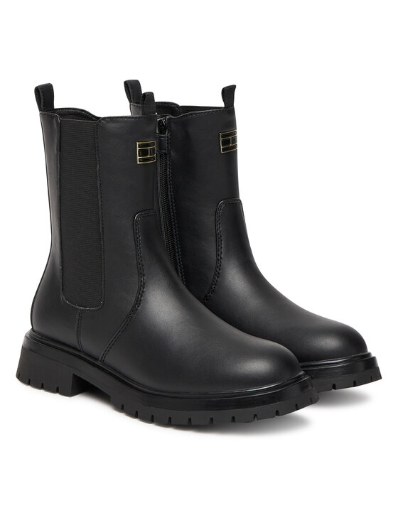 Tommy Hilfiger Tommy Hilfiger Škornji T3A5-34016-1355999 D Črna