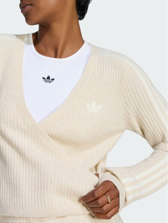 adidas adidas Kardigan 171477 Beżowy Loose Fit