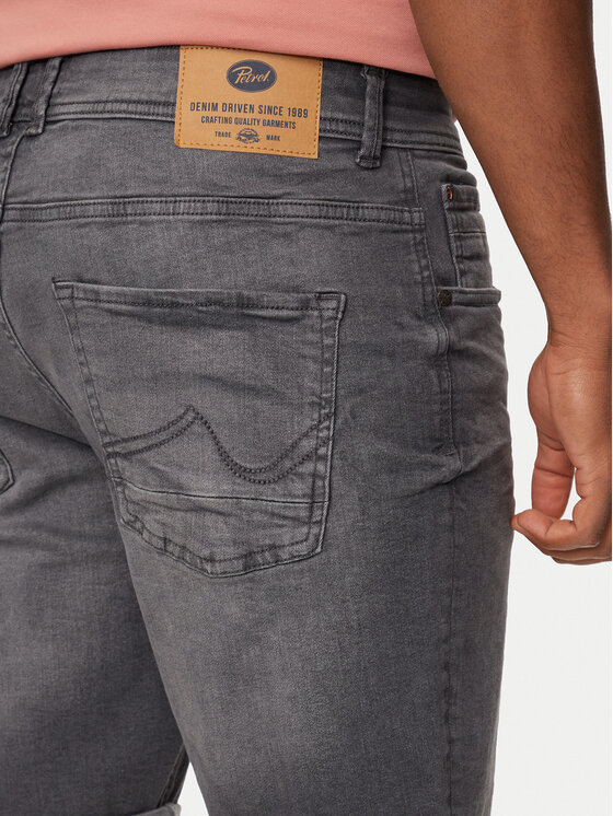 Petrol Industries Petrol Industries Pantaloncini di jeans M-1040-SHO002 Grigio Slim Fit