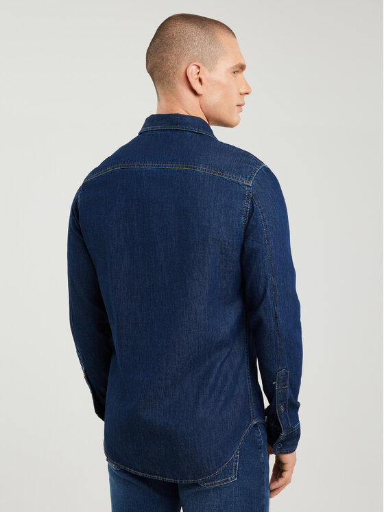 BIG STAR BIG STAR Koszula jeansowa CHUCK Granatowy Basic Fit