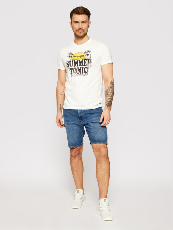 Wrangler Wrangler T-shirt Summer W7ATD3737 112131362 Bianco Regular Fit