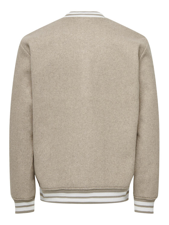 Only & Sons Only & Sons Μπόμπερ μπουφάν 22025212 Μπεζ Regular Fit
