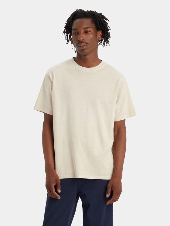 Levi's® Levi's® Marškinėliai Red Tab™ Vintage A0637-0093 Écru Boxy Fit