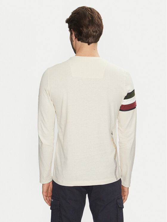 Aeronautica Militare Aeronautica Militare Longsleeve 242TS2319J558 Écru Regular Fit