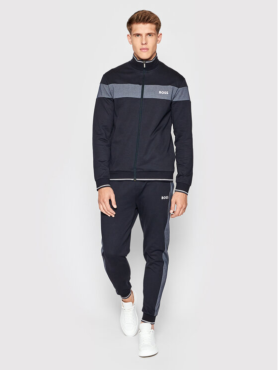 Felpa Tracksuit 50473524 Blu scuro Regular Fit