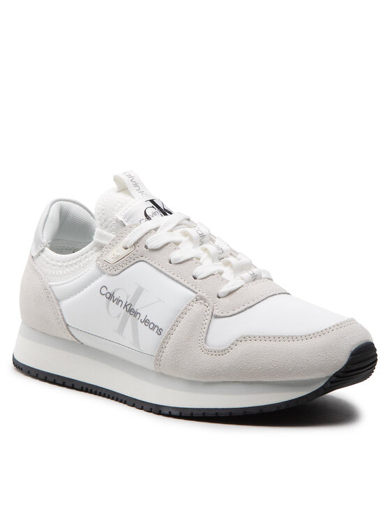 Calvin Klein Jeans Calvin Klein Jeans Superge Runner Sock Laceup Ny-Lth Wn YW0YW00840 Bela