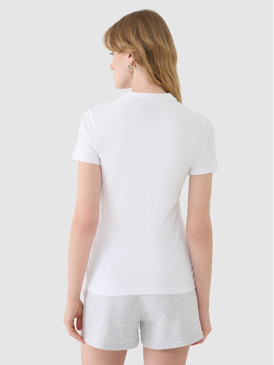 4F 4F Polokošile NOS Bílá Slim Fit