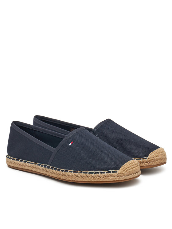 Tommy Hilfiger Tommy Hilfiger Espadrilles Flag Canvas Espadrille FW0FW08541 Dunkelblau