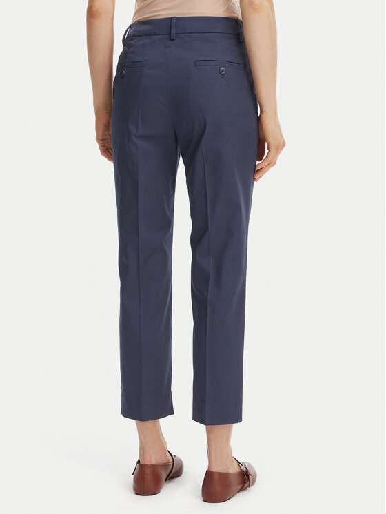 Weekend Max Mara Weekend Max Mara Riidest püksid Cecco 2615131082 Tumesinine Regular Fit