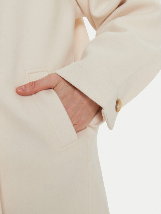 Gina Tricot Gina Tricot Cappotto di transizione 22830 Bianco Regular Fit