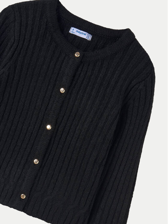 Mayoral Mayoral Cardigan 7312 Nero Regular Fit