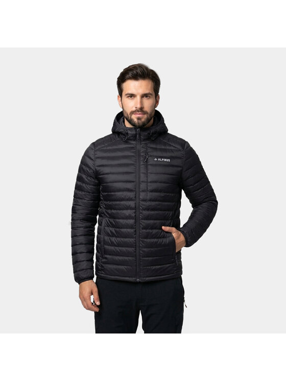 Alpinus Alpinus Kurtka puchowa Kiruna Czarny Regular Fit