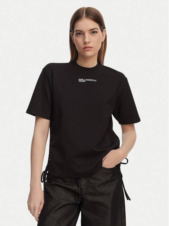 Karl Lagerfeld Jeans Karl Lagerfeld Jeans T-shirt B2W17074 Crna Regular Fit