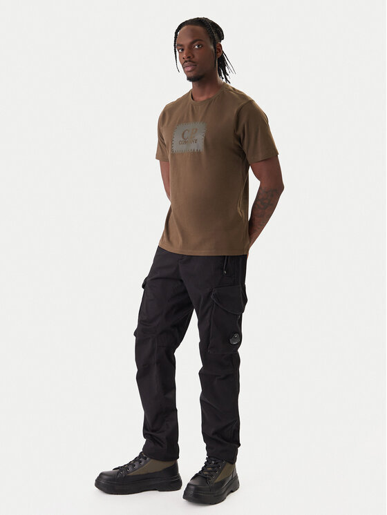 C.P. Company C.P. Company T-shirt RCCMTS723A005100W Zelena Regular Fit