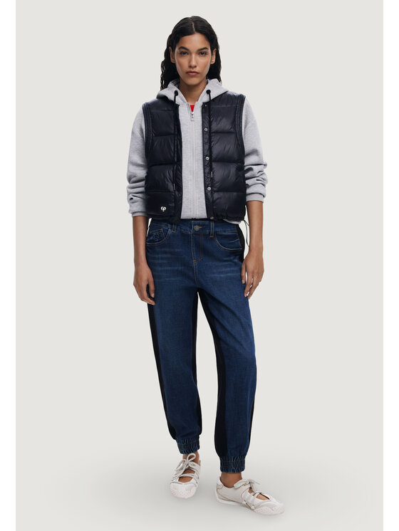 Desigual Desigual Μπλούζα SWEAT_CHALECO Γκρι Sweat Fit