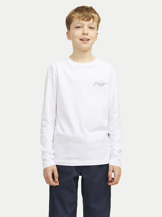 Jack&Jones Junior Blūze Ferris 12259547 Balts Standard Fit