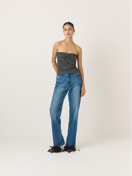 La Mania La Mania Top LANA Grigio Classic Fit