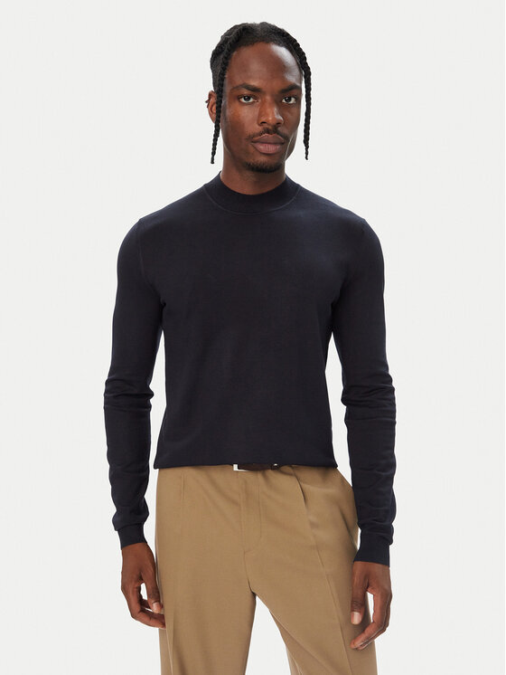 HUGO HUGO Džemper San Marc 50546856 Tamnoplava Slim Fit