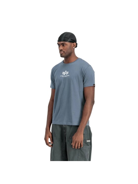 Alpha Industries Alpha Industries T-Shirt AI.118533 Niebieski Regular Fit
