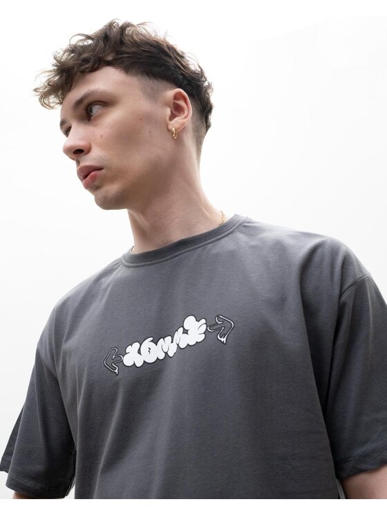 MyStars MyStars T-Shirt Koszulka Z Krótkim Rękawem Męska Szara MyStars Too Cool Miś S Szary Regular Fit